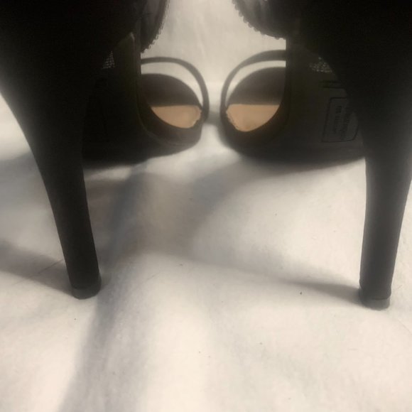 Christian Siriano Black Stiletto Sandal Special Occasion Shoes Size 8 1/2 - Picture 11 of 14